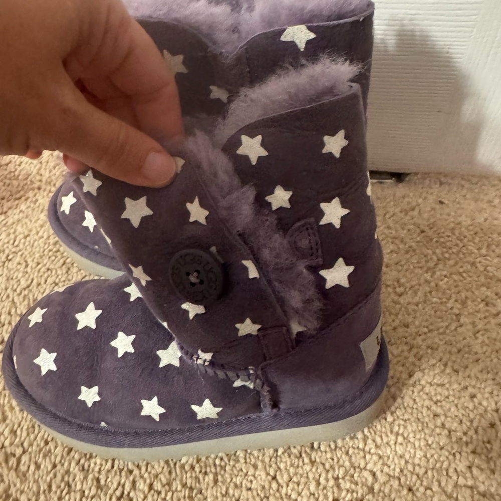 UGG Kids Purple Star Boots